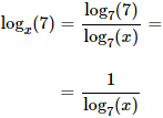 cambio de base de logaritmos